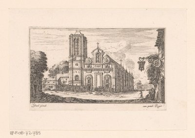 Veduta di Notre-Dame-des-Vertus da Israël Silvestre