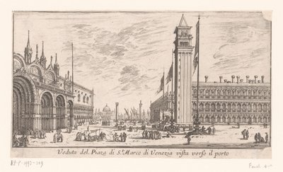 Veduta di Piazza San Marco a Venezia (Vedute di Roma e Venezia) da Israël Silvestre