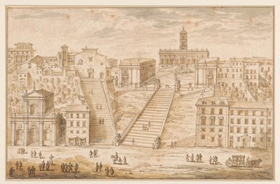 Il Campidoglio a Roma da Israël Silvestre