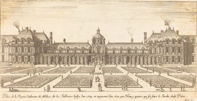 Palais de la Reyne Catherine de Medicis da Israël Silvestre
