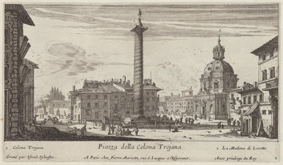 Piazza della Colonna Traiana da Israël Silvestre