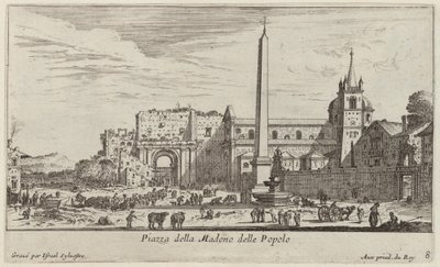 Piazza della Madonna delle Popolo da Israël Silvestre