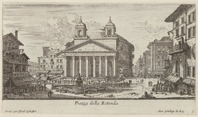 Piazza della Rotonda da Israël Silvestre
