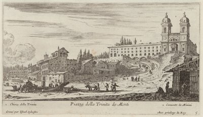 Piazza della Trinità dei Monti da Israël Silvestre