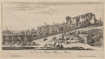 Veduta del Palazzo Maior a Roma da Israël Silvestre