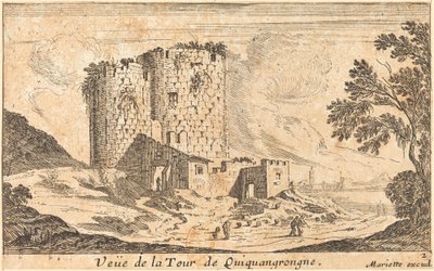 Veduta della Torre di Quinquangrongne da Israël Silvestre