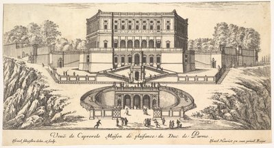 Veduta di Caprarola, da una serie di quindici vedute d