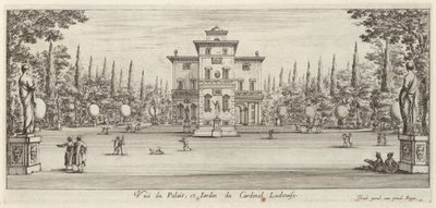 Vista del Palazzo e Giardino del Cardinale Ludovisi da Israël Silvestre