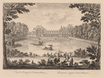 Vista dello Stagno di Fontainebleau da Israël Silvestre