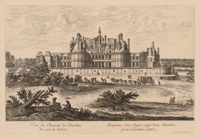 Vista del Castello di Chambord, dal lato dell