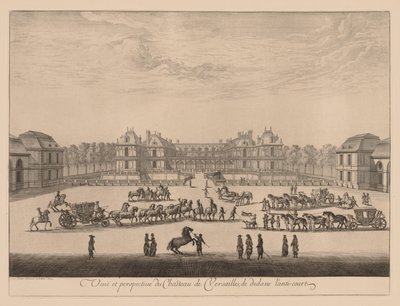 Veduta e prospettiva del Castello di Versailles, dall