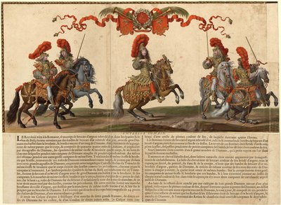 Grande Cavalcata a Parigi nel 1662 da Israël Silvestre the Younger