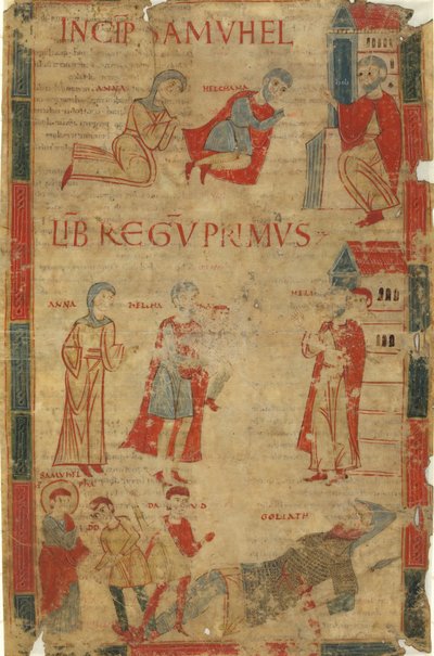 Quattro scene dal primo libro di Samuele da Italian 11th Century