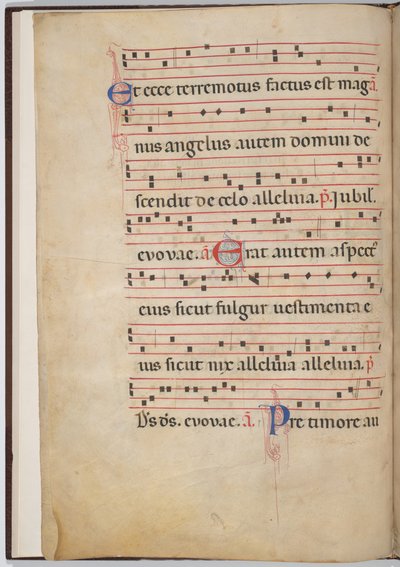 Foglio 3 da un frammento antifonale da Italian 13th Century