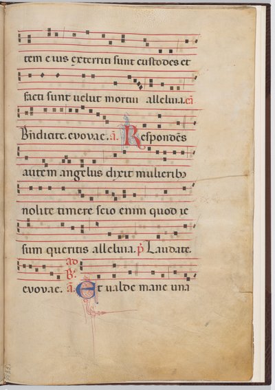 Foglio 4 da un frammento antifonale da Italian 13th Century