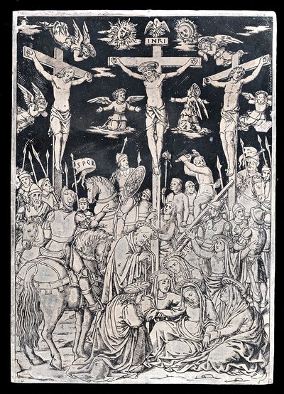 Pax con Cristo sulla croce da Italian 15th Century