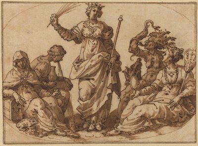 Virtù che trionfa sui vizi da Italian 16th Century