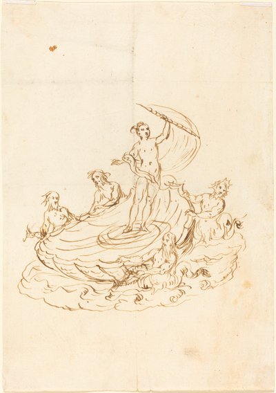Progetto per una saliera da Italian 17th Century