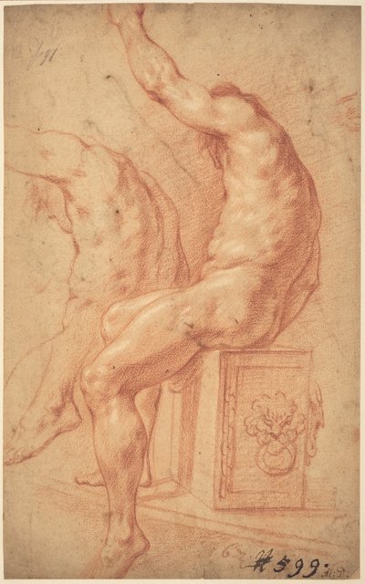 Un nudo seduto da Italian 17th Century