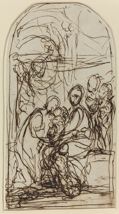 Il Matrimonio Mistico di Santa Caterina da Italian 17th Century