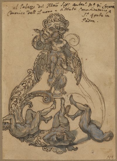 Battente della Porta con Zeus che Sconfigge i Giganti da Italian 17th Century or Italian 18th Century
