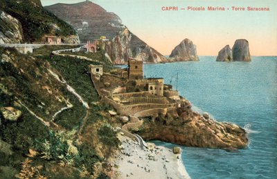Capri, Italia, Piccola Marina, Torre Saracena da Italian Photographer