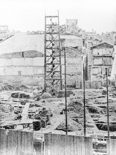Costruzione della Galleria Vittorio Emanuele II, Milano da Italian Photographer