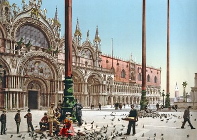 Nutrire i piccioni in Piazza San Marco, Venezia da Italian Photographer