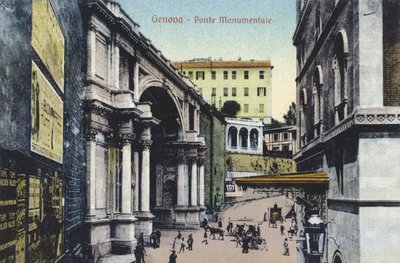 Genova, Ponte Monumentale (foto a colori) da Italian Photographer