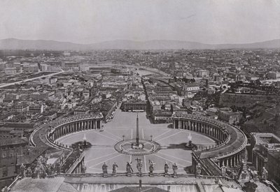 Italia: Roma, panorama preso dalla cupola di San Pietro (foto in bianco e nero) da Italian Photographer