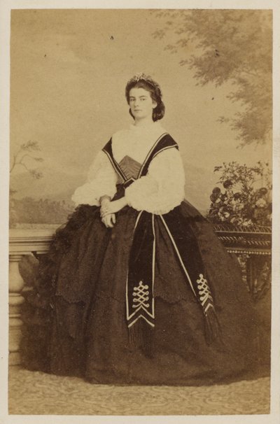 Maria Sofia di Baviera, Regina Consorte di Francesco II, Re delle Due Sicilie da Italian Photographer