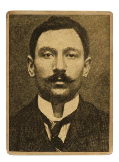 Foto segnaletica di Vincenzo Peruggia, pittore italiano che rubò la Gioconda dal Louvre il 21 agosto da Italian Photographer