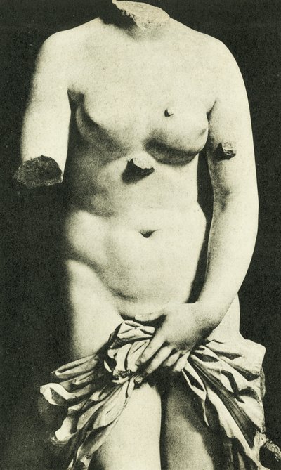 Museo, La Venere Siracusana, Credesi del III secolo AC (b/w photo) da Italian Photographer