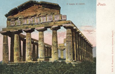 Pesto, Italia, Il Tempio di Cerere da Italian Photographer