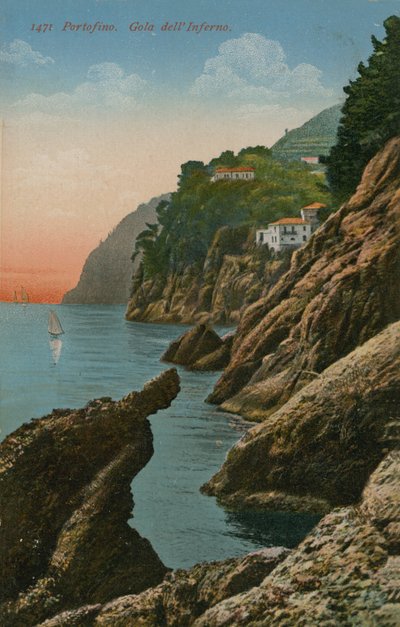 Portofino, Italia. Gola dell