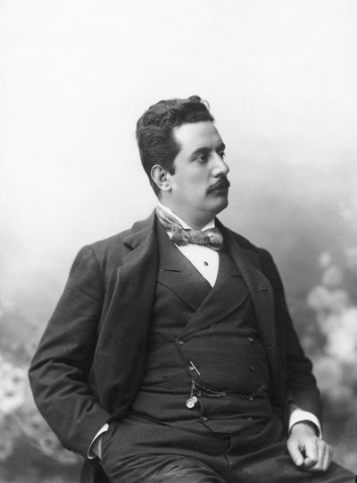 Ritratto di Giacomo Puccini, c.1900 da Italian Photographer