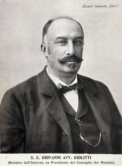 Ritratto di Giovanni Giolitti (1842-1928), politico italiano da Italian Photographer