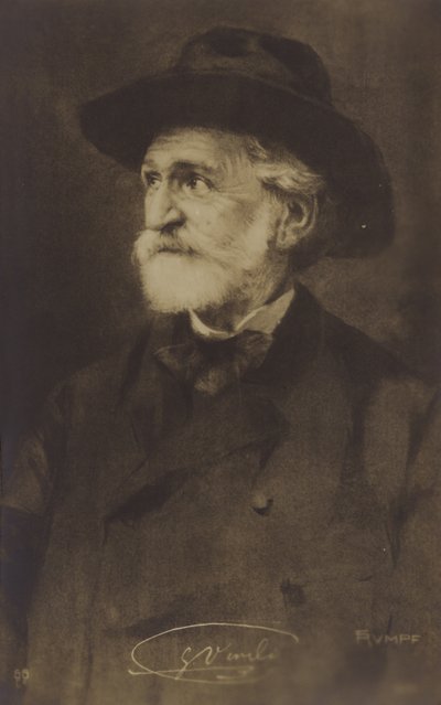 Ritratto di Giuseppe Verdi da Italian Photographer