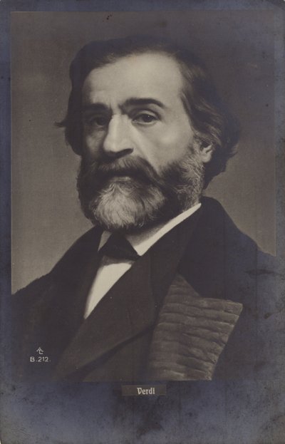Ritratto di Giuseppe Verdi da Italian Photographer