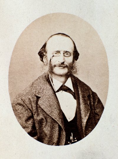 Ritratto di Jacques Offenbach, compositore tedesco da Italian Photographer