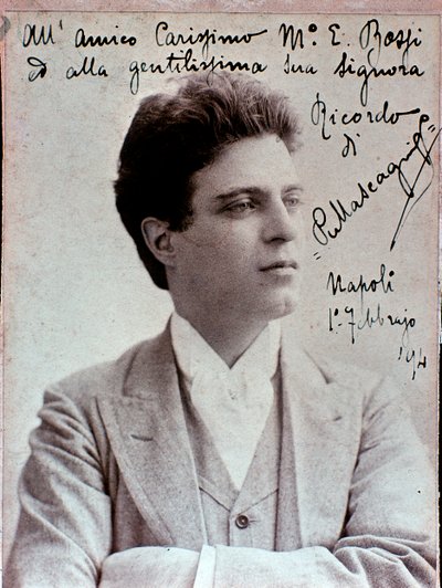 Ritratto di Pietro Mascagni, compositore italiano da Italian Photographer