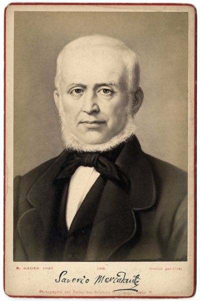 Ritratto di Saverio Mercadante (1795-1870), compositore italiano da Italian Photographer