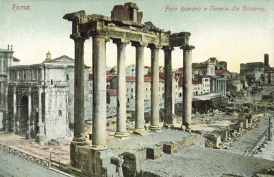 Roma, Italia, Foro Romano, Tempio di Saturno da Italian Photographer
