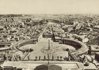 Piazza San Pietro e Panorama della Città visto dalla Cupola da Italian Photographer