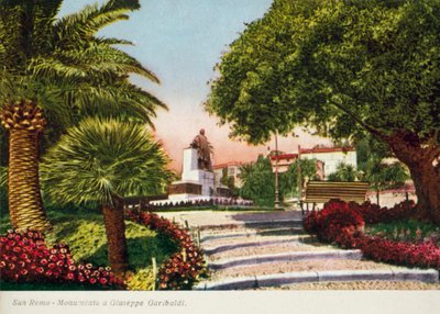 San Remo: Monumento a Giuseppe Garibaldi (coloured photo) da Italian Photographer