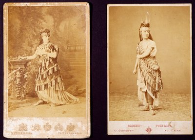 Teresa Stolz e Antonietta Pozzoni in costume per Aida da Italian Photographer