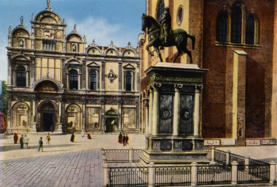 Venezia / Venice: Monumento a B Colleoni (coloured photo) da Italian Photographer