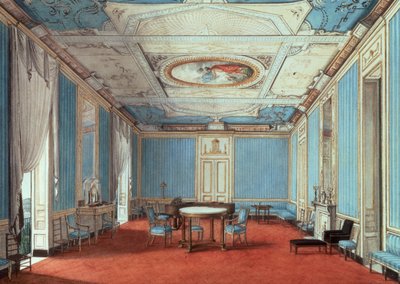 Un salotto in un palazzo, Napoli, c.1810 da Italian School
