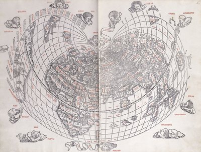 Una mappa del mondo, 1511 da Italian School