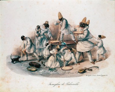 Una famiglia di pulcinella della commedia dell